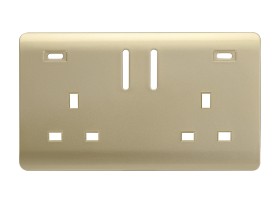 Champagne Gold Spare Plate Wiring Accessories Trendi Decorative Screwless